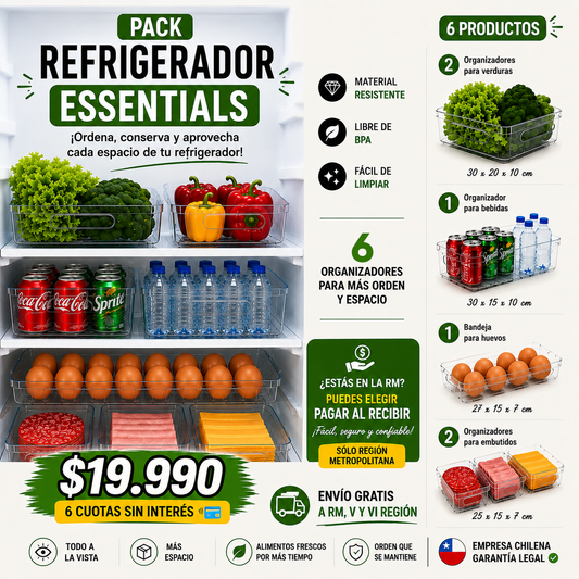 Pack Refrigerador Essentials
