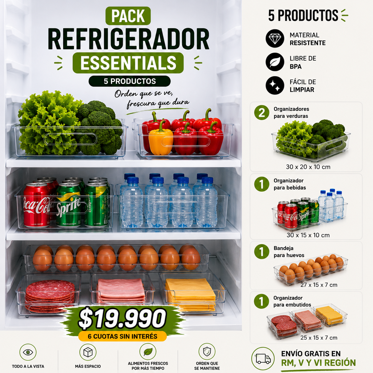 Pack Refrigerador Essentials